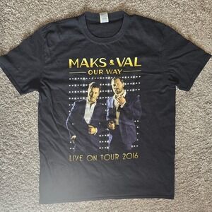 Maks Val Dance Ukrainian Brothers Shirt‎ Our Way Live on Tour 2016 Black XL.A161